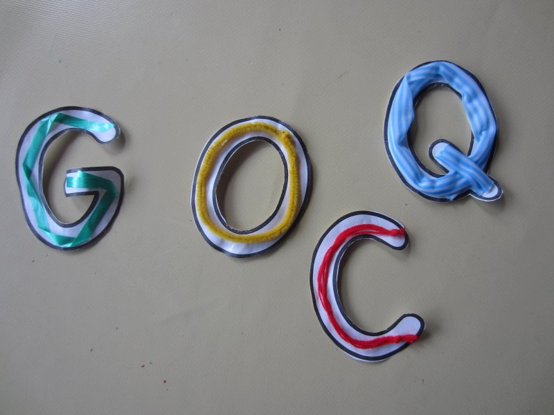 Travail autour des lettres rondes