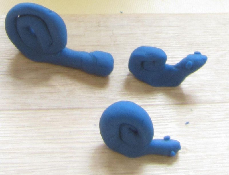 Spirale en p&acirc;te &agrave; modeler