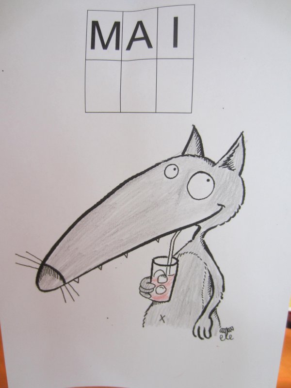 Coloriage et reconstitution d'un mot